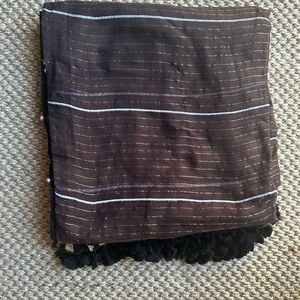 Chocolate brown saree